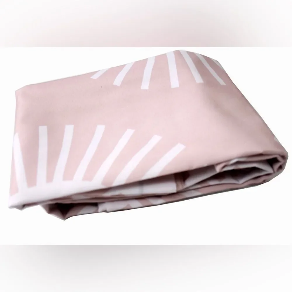 NWOT Society6 Pink Soleil Sun Pattern Designer Shower Curtain 69